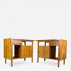  John Widdicomb Co Widdicomb Furniture Co John Widdicomb Pair of Mahogany Petite Night Stands Mid Century - 2625651