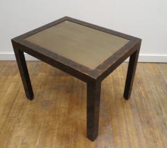  John Widdicomb Co Widdicomb Furniture Co John Widdicomb Patinated Brass Inlay Side Table - 2931722