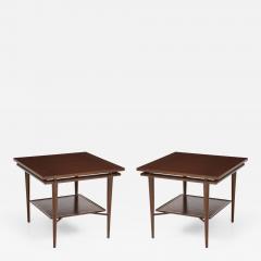  John Widdicomb Co Widdicomb Furniture Co John Widdicomb Walnut Teak Side Tables - 1109496