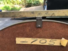  John Widdicomb Co Widdicomb Furniture Co Magnificent John Widdicomb Brass Wall Mirror Mid Century Modern - 3269363
