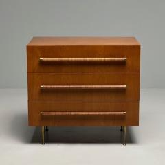  John Widdicomb Co Widdicomb Furniture Co Mid Century Modern Chest by T H Robsjohn Gibbings for Widdicomb Walnut and Cane - 3417825