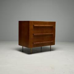  John Widdicomb Co Widdicomb Furniture Co Mid Century Modern Chest by T H Robsjohn Gibbings for Widdicomb Walnut and Cane - 3417830