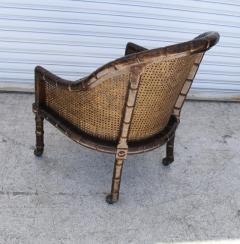  John Widdicomb Co Widdicomb Furniture Co Pair John Widdicomb Cane Faux Bamboo Barrel Chairs - 2706117