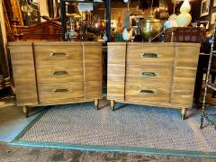  John Widdicomb Co Widdicomb Furniture Co Pair John Widdicomb Mid Century Walnut Chests of Drawers - 1916529