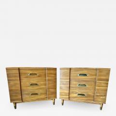  John Widdicomb Co Widdicomb Furniture Co Pair John Widdicomb Mid Century Walnut Chests of Drawers - 1919818