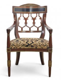  John Widdicomb Co Widdicomb Furniture Co Set of 10 John Widdicomb Neoclassical Style Inlaid Mahogany Dining Chairs - 3919948