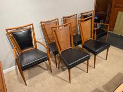  John Widdicomb Co Widdicomb Furniture Co Set of Six Mid Century Modern Dining Chairs 4 Side Chairs 2 Arm Chairs - 2550193