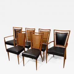  John Widdicomb Co Widdicomb Furniture Co Set of Six Mid Century Modern Dining Chairs 4 Side Chairs 2 Arm Chairs - 2552913