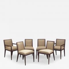  John Widdicomb Co Widdicomb Furniture Co Set of Six Walnut Dining Chairs by T H Robsjohn Gibbings for Widdicomb - 3643877