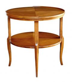  John Widdicomb Co Widdicomb Furniture Co Stylish 1960s Circular Cherrywood Side End Table by Widdicomb - 1667609