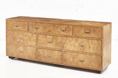  John Widdicomb Co Widdicomb Furniture Co Widdicomb Burlwood Campaign Dresser 1960 - 2152302