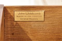  John Widdicomb Co Widdicomb Furniture Co Widdicomb Burlwood Campaign Dresser 1960 - 2152320