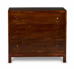  John Widdicomb Co Widdicomb Furniture Co Widdicomb Modern AmericanStained Walnut Three Drawer Commode - 2791656