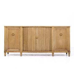  John Widdicomb Co Widdicomb Furniture Co Widdicomb Style Mid Century Bleached Mahogany Tambour Door Credenza - 4094342
