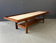  John Widdicomb Co Widdicomb Furniture Co Widdicomb Travertine and Walnut Coffee Table by Dale Ford Mid Century - 4033302