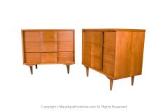  Johnson Carper Mid Century Pair Nightstands Commodes Tables Johnson Carper - 3285787
