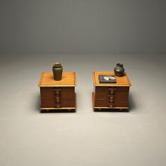  Johnson Furniture Mid Century Modern Paul Frankl John Stuart Nightstands Side End Tables 1950 - 3392836