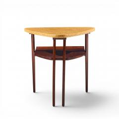 Johnson Furniture Paul Frankl for Johnson Furniture Mid Century Cork and Mahogany Side End Table - 4685364