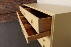 Johnson Furniture Vintage Ten Drawer Dresser Debonaire Cabinet with Brass X Pulls by Paul Frankl - 4696237