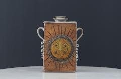  Johnson Vintage Studio Ceramic Sun Figure Pottery Signed Johnson - 3725293