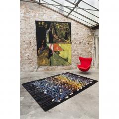  JonOne Boccara Limited Edition Hand Knotted Artistic Rug Designed by JonOne Rainbow - 963788