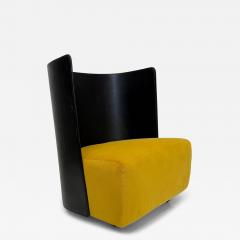  Jonathan De Pas Donato D Urbino Paolo Lomazzi DUrbino Lomazzi for Zanotta 1984 Campo High Back Chair in Leather and Fabric - 4207731