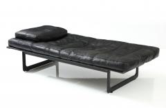  Jonathan De Pas Donato D Urbino Paolo Lomazzi Grand Italia Black Leather Daybed by De Pas DUrbino Lomazzi Italy 1979 - 2779340