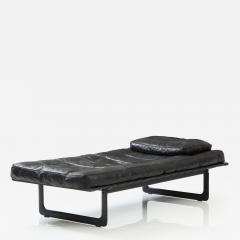  Jonathan De Pas Donato D Urbino Paolo Lomazzi Grand Italia Black Leather Daybed by De Pas DUrbino Lomazzi Italy 1979 - 2784363