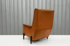  Jorge Jabour Brazilian Modern Club Chair in Hardwood Leather by Jorge Jabour 1960 s - 3298890