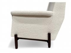  Jorge Jabour Club Chair in Hardwood Boucle Jorge Jabour 1960s Lot 233A - 4085146