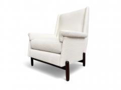  Jorge Jabour Club Chair in Hardwood Boucle Jorge Jabour 1960s Lot 233A - 4085148