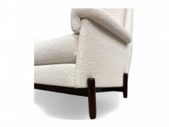  Jorge Jabour Club Chair in Hardwood Boucle Jorge Jabour 1960s Lot 233A - 4085149
