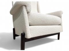  Jorge Jabour Club Chair in Hardwood Boucle Jorge Jabour 1960s Lot 233A - 4085153