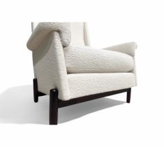  Jorge Jabour Club Chair in Rosewood Boucle Jorge Jabour 1960s Lot 233A - 4356307