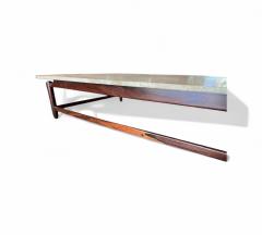  Jorge Jabour Coffee Table in Rosewood Marble Jorge Jabour 1960s Lot 645 - 4338273