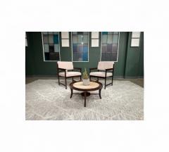  Jorge Jabour Pair of Armchairs in Rosewood Mohair Jorge Jabour 1960s Lot 442 - 4377263