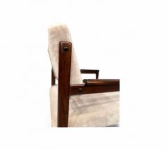  Jorge Jabour Pair of Armchairs in Rosewood Mohair Jorge Jabour 1960s Lot 442 - 4377264