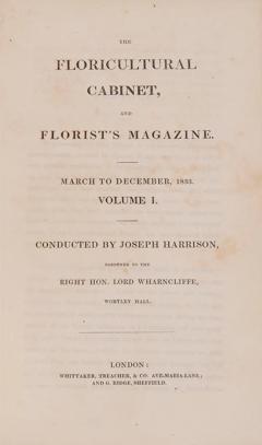 Joseph HARRISON The Floricultural Cabinet and Florists Magazine by Joseph HARRISON - 3228418