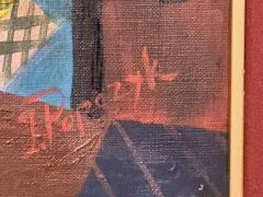  Jozef Popczyk Jozef Popczyk Cubist Art Deco Jazz Painting Paris Nightlife Scene  - 4776236