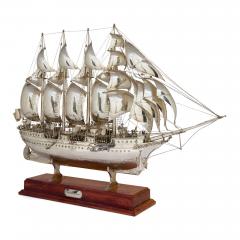  Juan Sebasti n Elcano Very large Spanish silver nef - 4354201