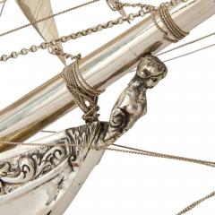  Juan Sebasti n Elcano Very large Spanish silver nef - 4354205