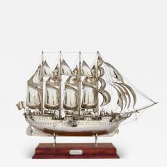  Juan Sebasti n Elcano Very large Spanish silver nef - 4358483