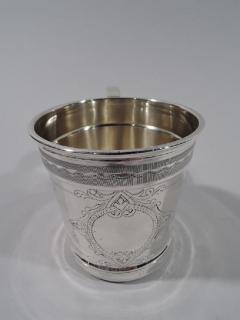  Juergens Andersen Antique American Aesthetic Coin Silver Baby Cup by Chicago Maker - 3750146