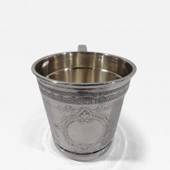  Juergens Andersen Antique American Aesthetic Coin Silver Baby Cup by Chicago Maker - 3753332