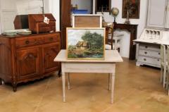  Julien T Felt Belgian Julien Tfelt 1890s Gilt Framed Oil Painting Depicting a Farmyard Scene - 3498330