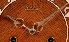  Junghans Uhren GmbH Art Deco Oak Junghans Mantel Clock Circa 1940 50 - 3701813