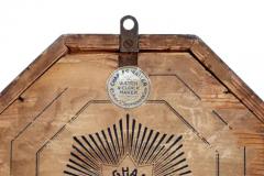  Junghans Uhren GmbH Art Deco Period Walnut Octagonal Shaped Wall Clock by Junghans circa 1920 - 3550108