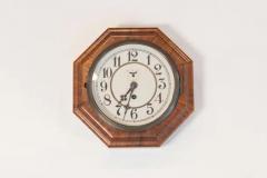  Junghans Uhren GmbH Art Deco Period Walnut Octagonal Shaped Wall Clock by Junghans circa 1920 - 3730075