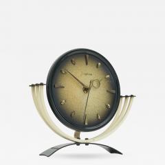  Junghans Uhren GmbH Junghans Mid Century Table Clock in Metal and Brass 1950s - 4614787