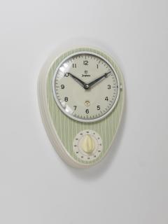  Junghans Uhren GmbH Junghans Striped Max Bill Style Midcentury Wall Clock Timer Germany 1960s - 4245404